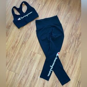 Champion Black Activewear Set